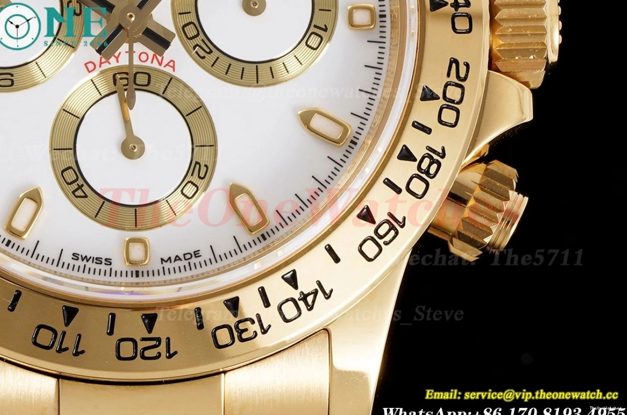 White KING 116508 40mm Daytona Stk YG YG SA4130 0112